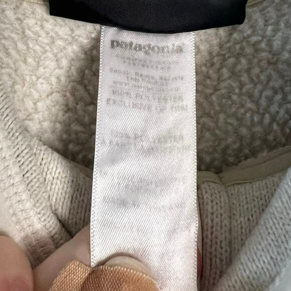 Patagonia Grey Cream Better Sweater 1/4 Zip Pullover Sz Small N - Picture 6 of 9